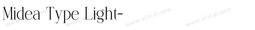 Midea Type Light字体转换